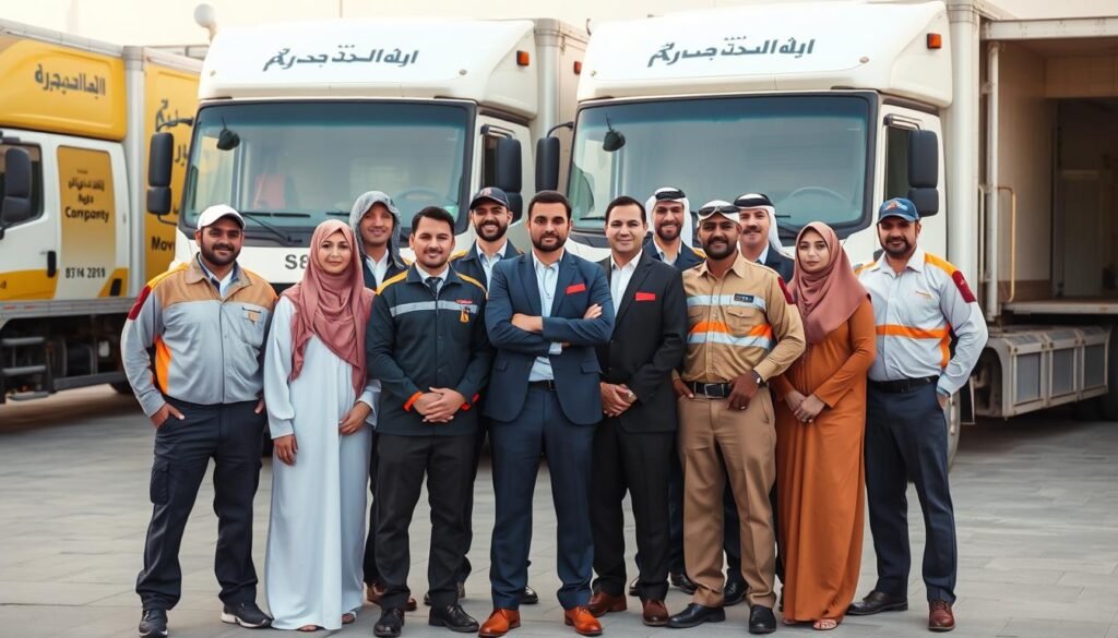 فريق الشركة العربية المتخصص في نقل العفش للبيوت الكبيرة في جدة