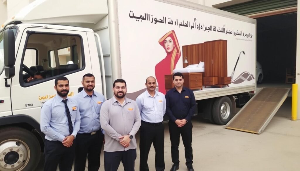 فريق الشركة العربية المتخصص في نقل غرف النوم الفاخرة