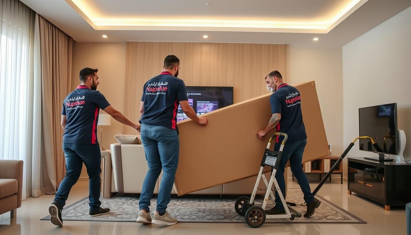فريق الشركة العربية لنقل أثاث إلكترونيات وأجهزة منزلية داخل جدة