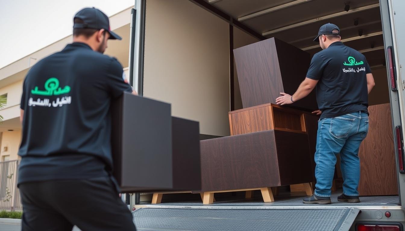 فريق الشركة العربية لنقل الأثاث الداخلي داخل جدة