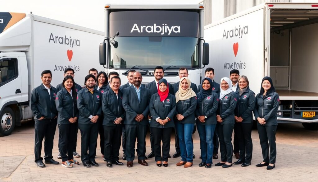 فريق الشركة العربية لنقل الأثاث الفاخر في جدة