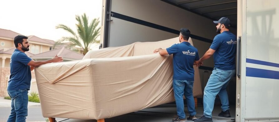 فريق الشركة العربية لنقل الأثاث من حي لحي داخل جدة