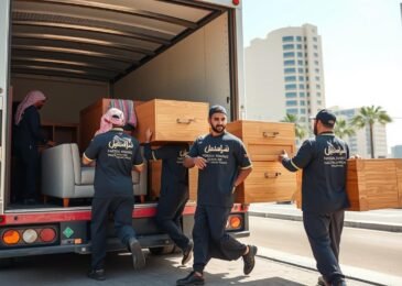 فريق الشركة العربية لنقل العفش بجدة يقوم بتحميل الأثاث بسرعة واحترافية