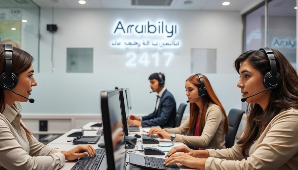 فريق خدمة العملاء في الشركة العربية جاهز للرد على استفساراتك على مدار الساعة