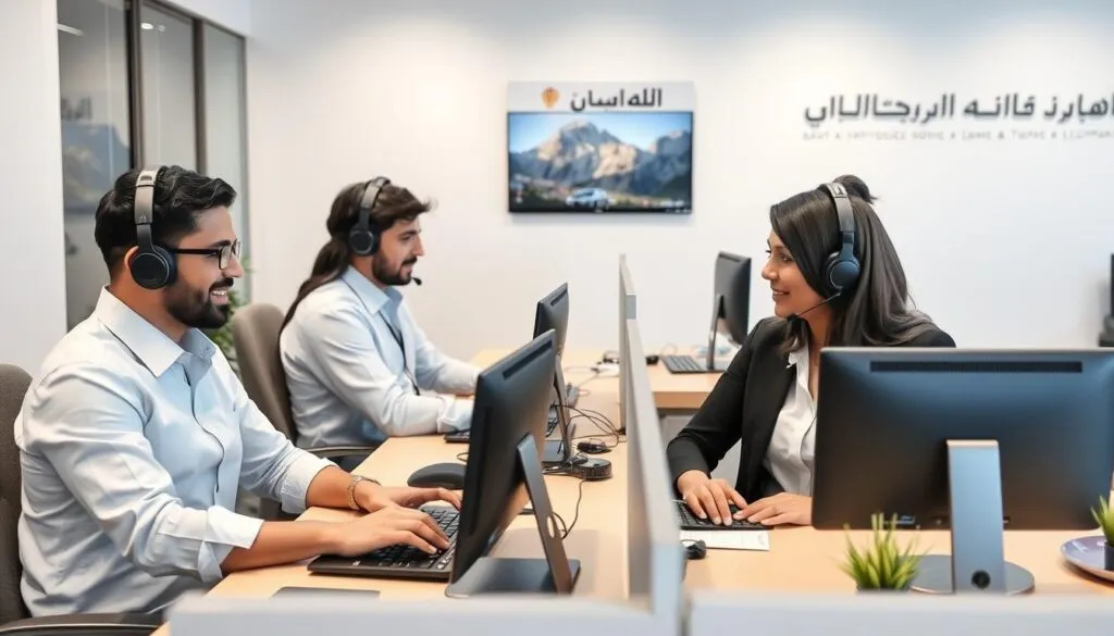 فريق خدمة العملاء في الشركة العربية لنقل أثاث إلكترونيات وأجهزة منزلية داخل جدة