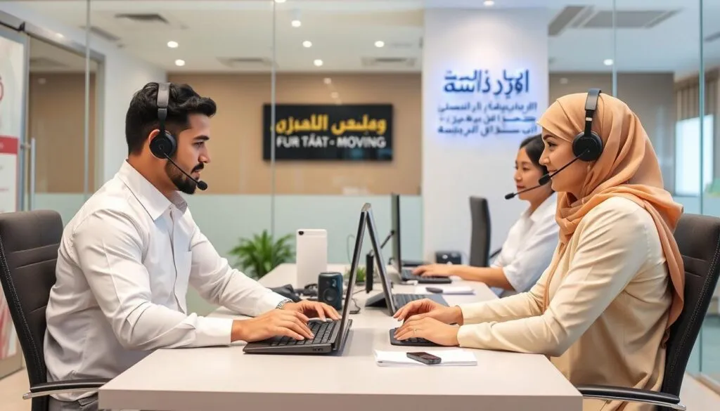 فريق خدمة العملاء في الشركة العربية لنقل العفش بجدة