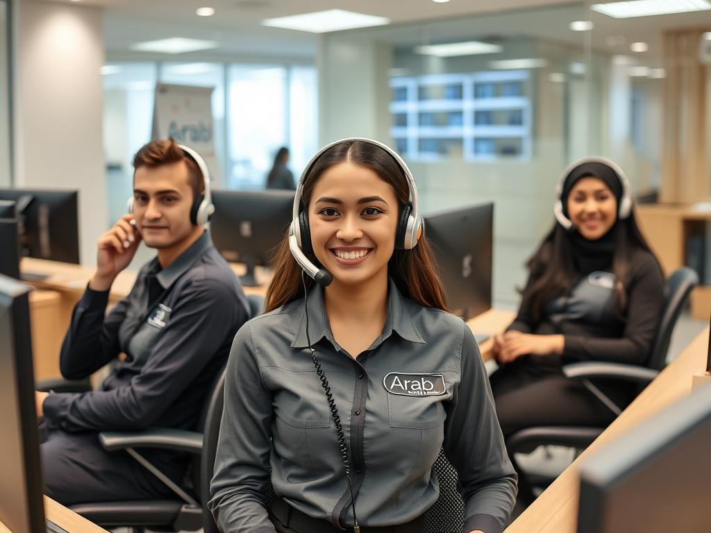 فريق خدمة العملاء للشركة العربية لنقل العفش في جدة