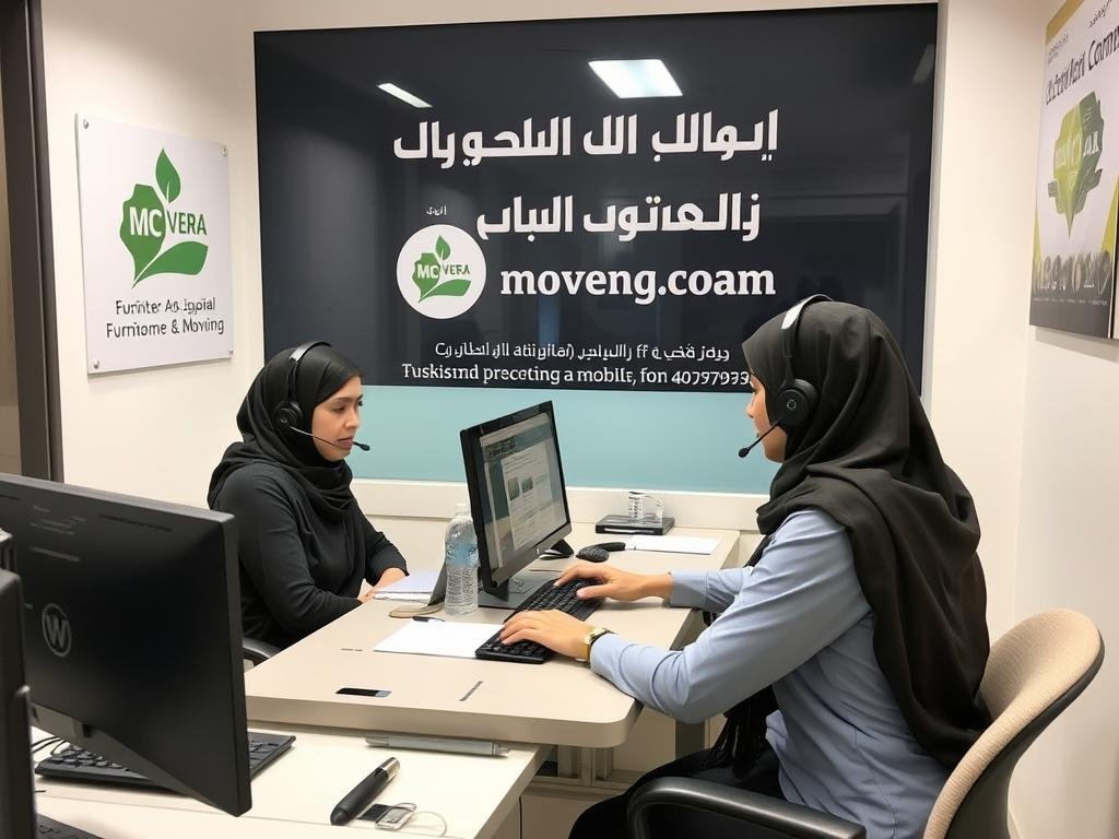 فريق خدمة العملاء يجيب على استفسارات نقل العفش من مكة إلى بريدة