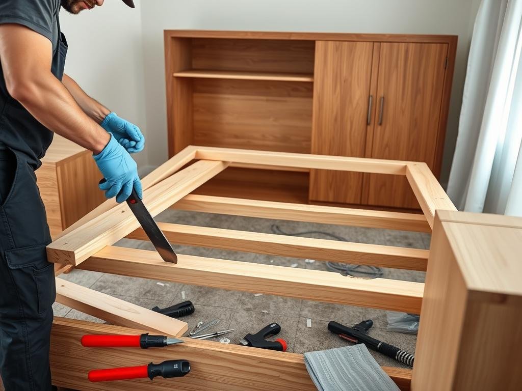 فريق متخصص في فك وتركيب الأثاث