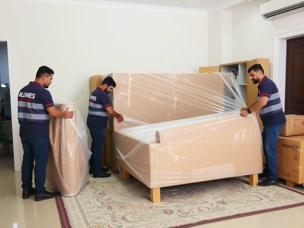 فريق متخصص في فك وتغليف الأثاث لنقله من مكة إلى حي الزهراء جدة