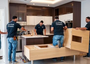 فريق متخصص في نقل أثاث مع فك وتركيب مطابخ داخل جدة