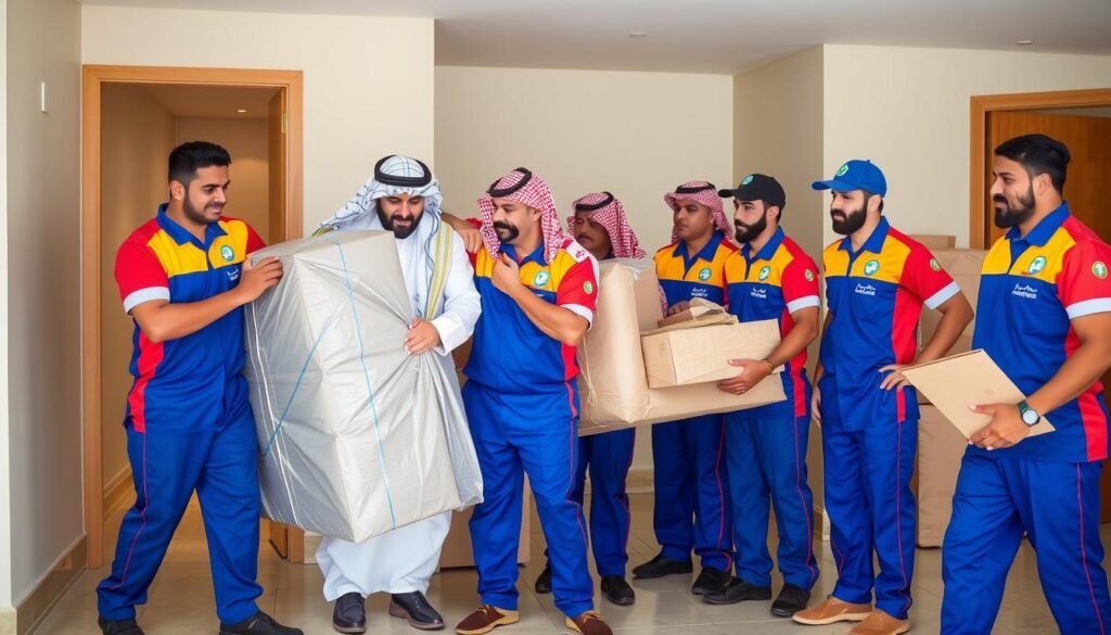 فريق متخصص في نقل العفش من الجبيل إلى أبو حصينا