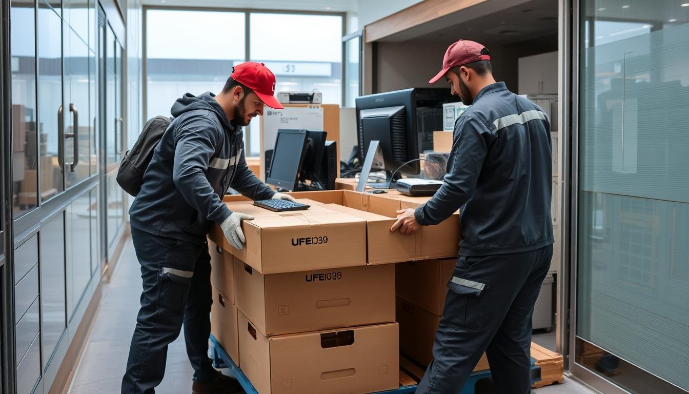 فريق متخصص في نقل مكاتب وتجهيزات داخل جدة