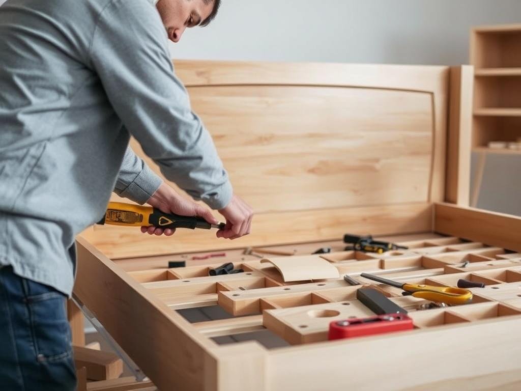 فك الأثاث قبل النقل من الجبيل إلى الدمام الجنوبية