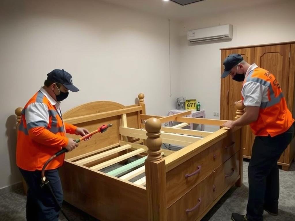 فك وتركيب أثاث بمهارة عالية في نقل عفش من مكة إلى حي الفيصلية جدة