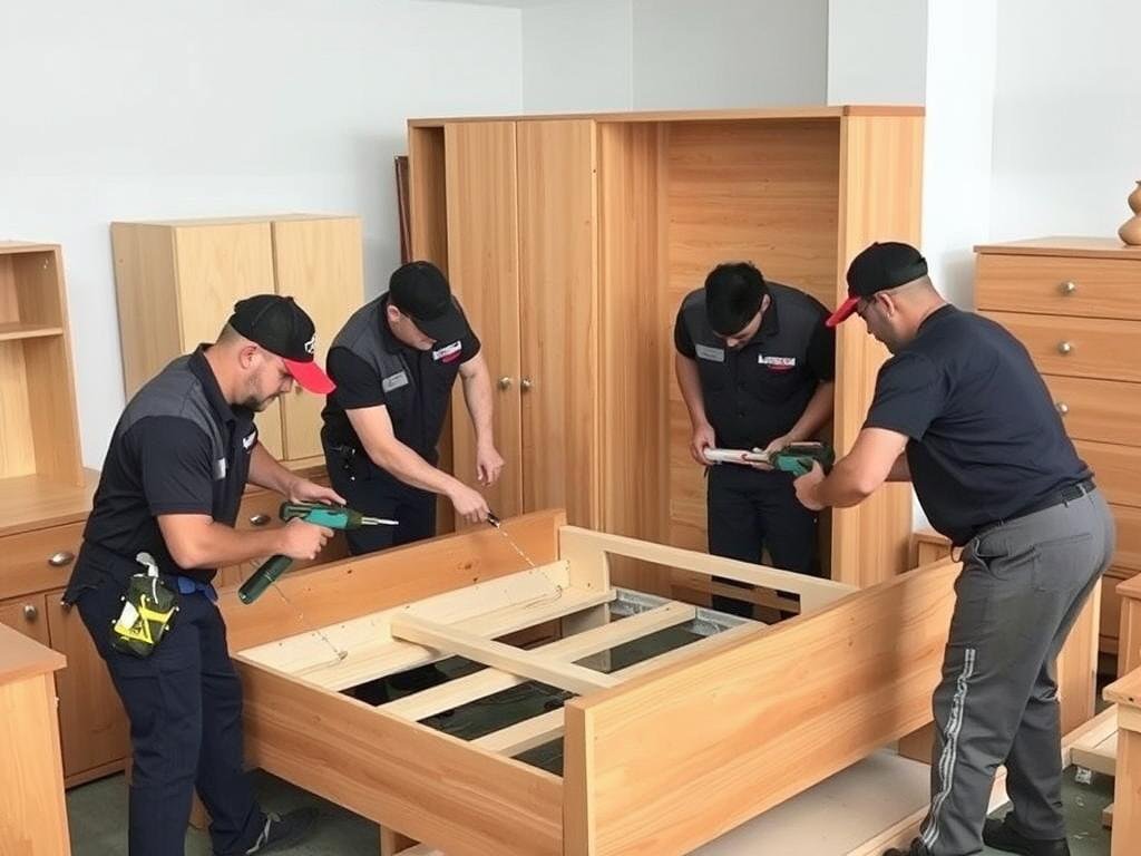 فك وتركيب الأثاث بواسطة فنيين متخصصين في نقل عفش من الجبيل إلى ينبع