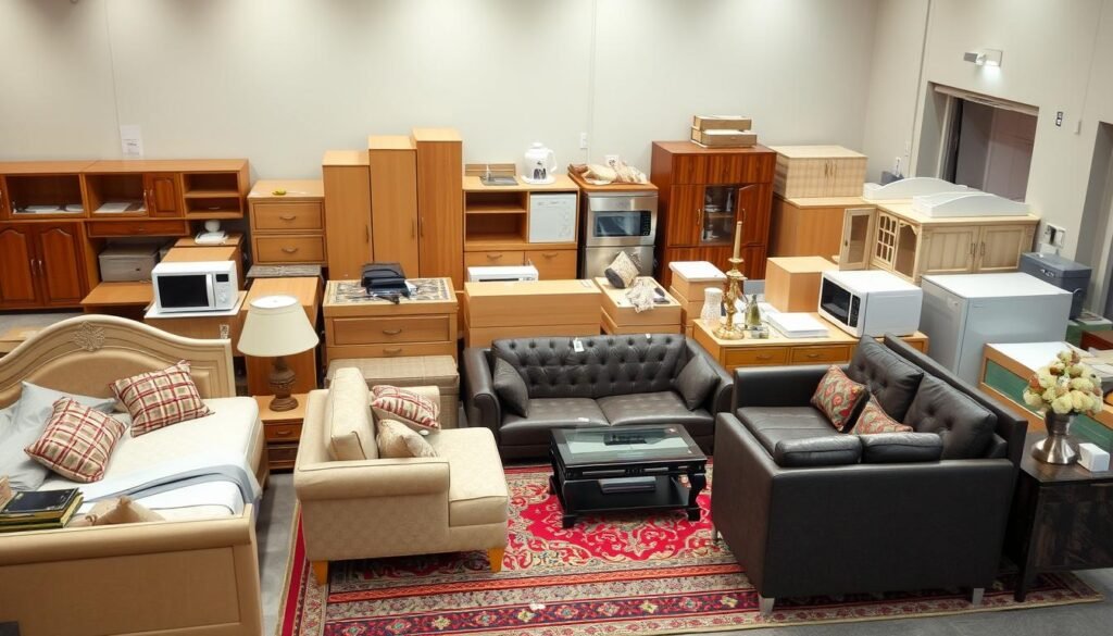 مختلف أنواع الأثاث التي يتم نقلها من الجبيل إلى القصيم