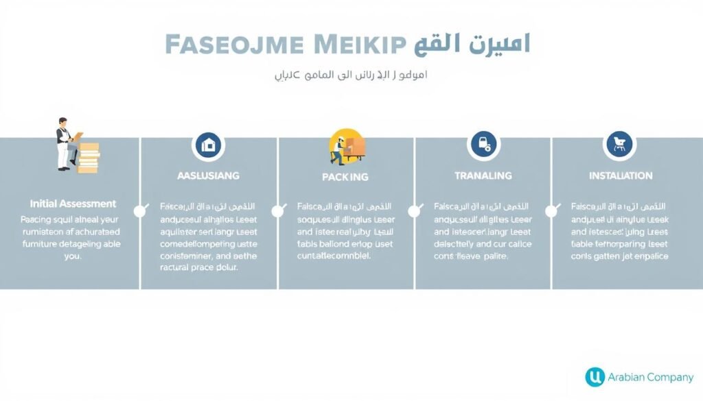 مراحل خدمة نقل أثاث بجدة مع الشركة العربية مراحل خدمة نقل أثاث بجدة مع الشركة العربية