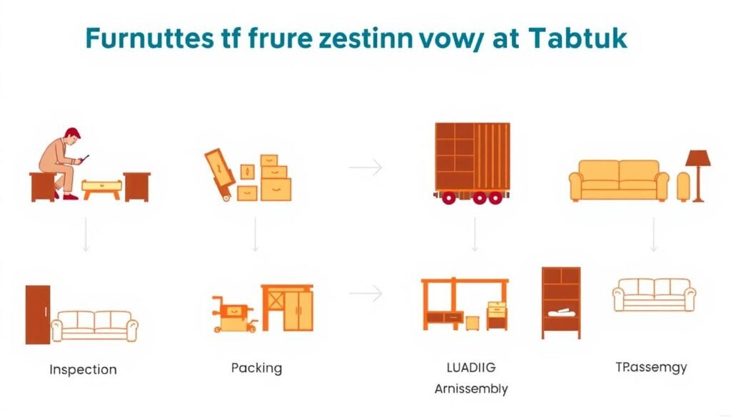 مراحل عملية نقل العفش من الجبيل إلى تبوك بشكل منظم ومهني مراحل عملية نقل العفش من الجبيل إلى تبوك بشكل منظم ومهني