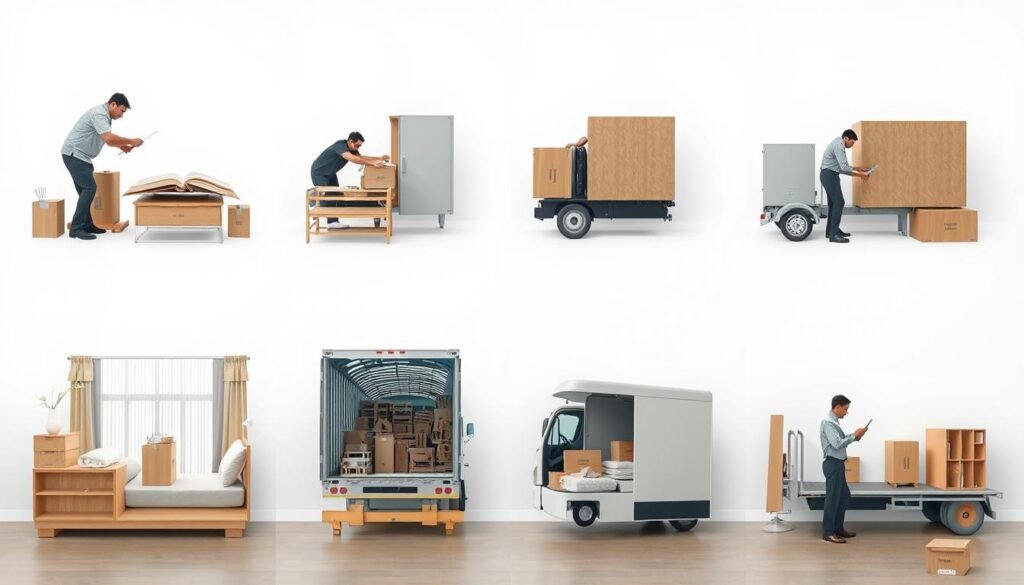 مراحل نقل أثاث بخبرة طويلة داخل جدة مع الشركة العربية