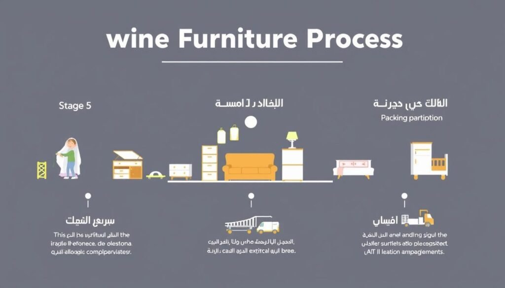 مراحل نقل الأثاث مع الشركة العربية في جدة