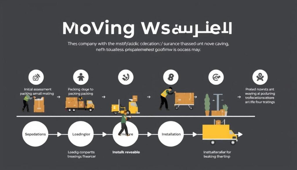 مراحل نقل العفش مع الشركة العربية بجدة