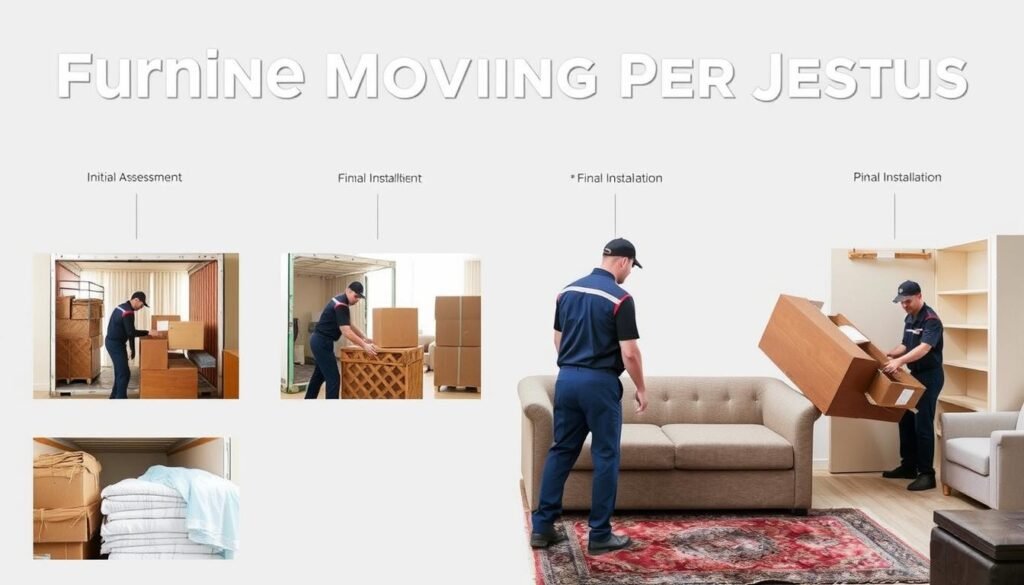 مراحل نقل العفش مع الشركة العربية بجدة من المعاينة حتى التركيب النهائي