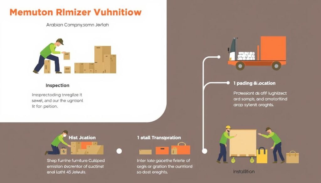 مراحل نقل العفش مع الشركة العربية في جدة