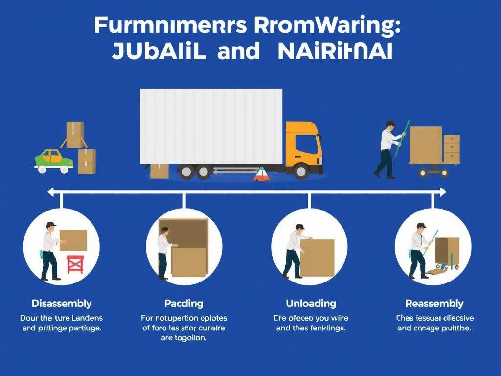 مراحل نقل العفش من الجبيل إلى النعيرية بشكل احترافي