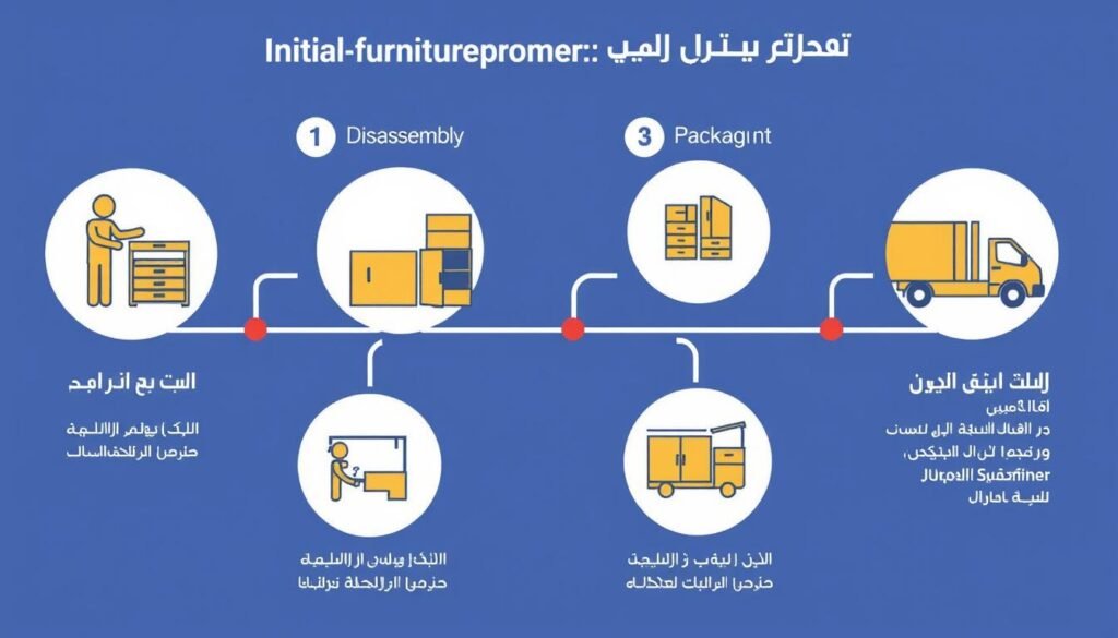 مراحل نقل العفش من الجبيل إلى تبوك بطريقة منظمة ومهنية