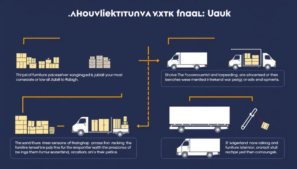 مراحل نقل العفش من الجبيل إلى رابغ