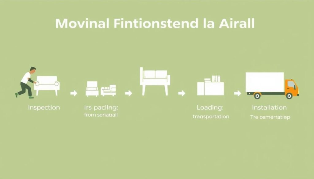 مراحل نقل العفش من الجبيل إلى عرعر