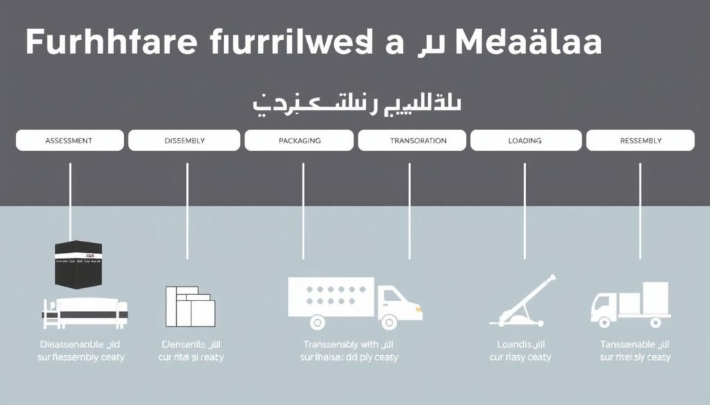 مراحل نقل العفش من مكة إلى المدينة المنورة