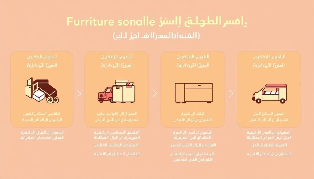 مراحل نقل العفش من مكة إلى حي الحمراء جدة بالخطوات