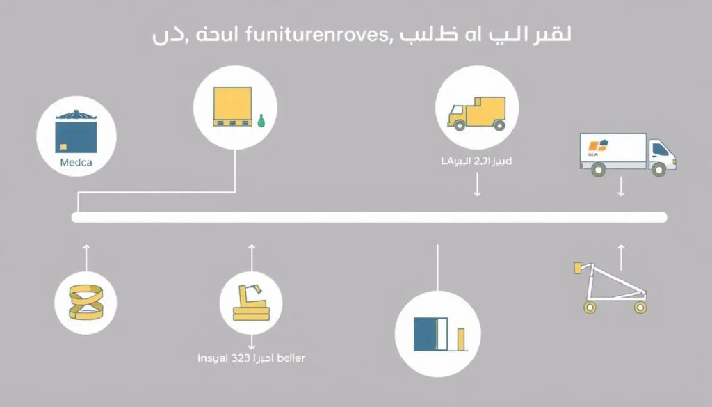 مراحل نقل العفش من مكة إلى حي الخالدية جدة