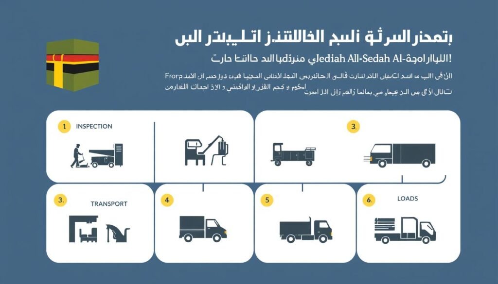 مراحل نقل العفش من مكة إلى حي السامر جدة