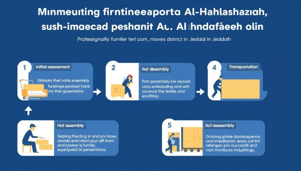 مراحل نقل العفش من مكة إلى حي النهضة جدة