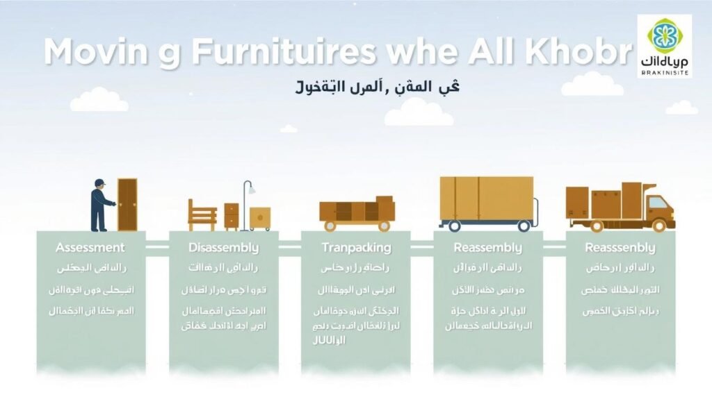 مراحل نقل عفش من الجبيل إلى الخبر بخطوات منظمة