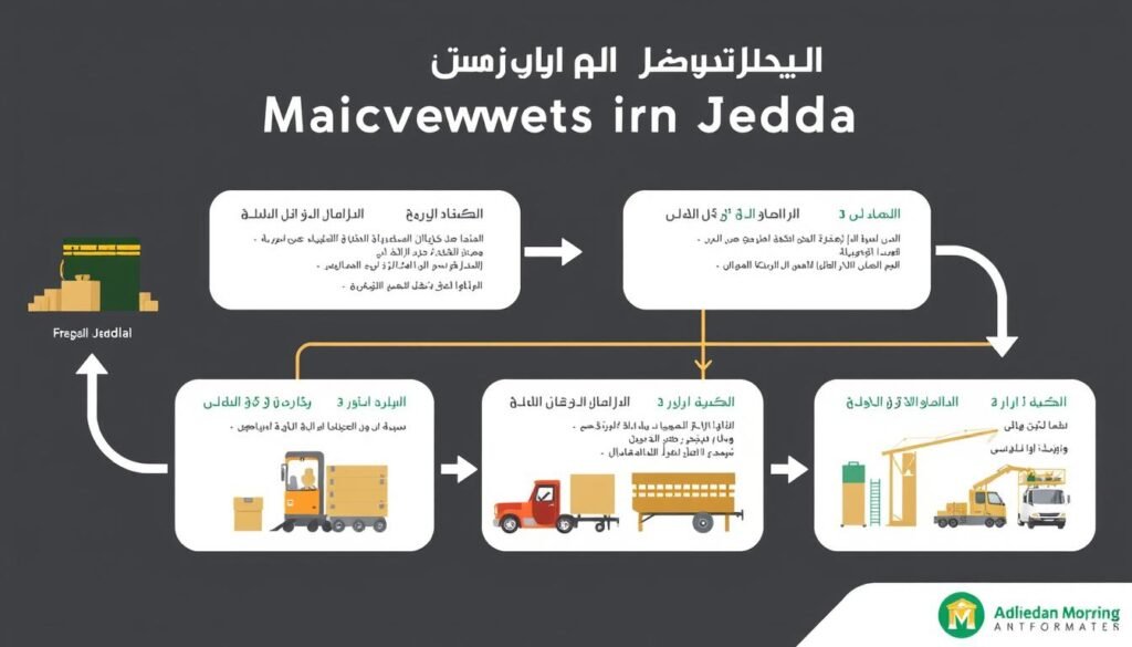 مراحل نقل عفش من مكة إلى حي الربوة جدة