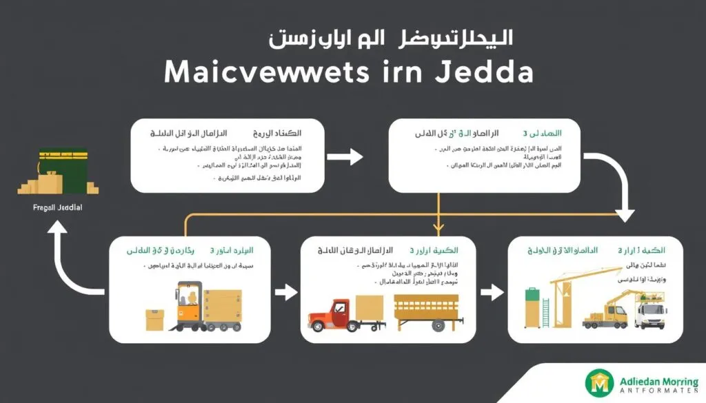مراحل نقل عفش من مكة إلى حي الربوة جدة