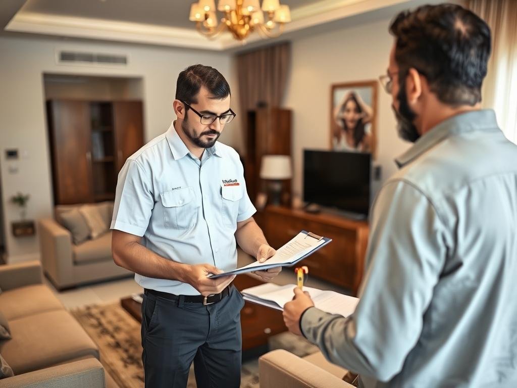 معاينة الأثاث قبل النقل في جدة