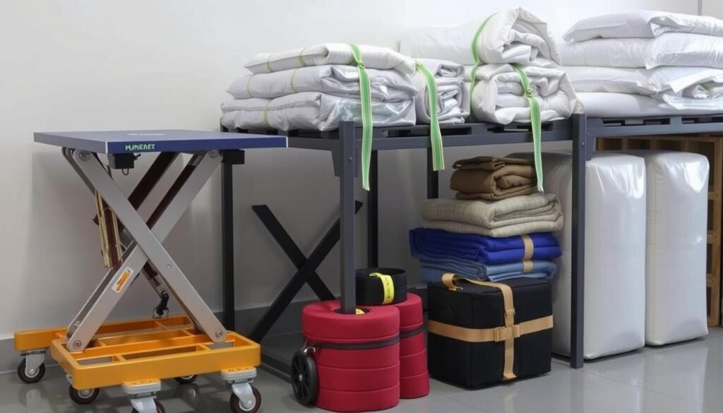 معدات حديثة تستخدم في نقل العفش من مكة إلى جدة