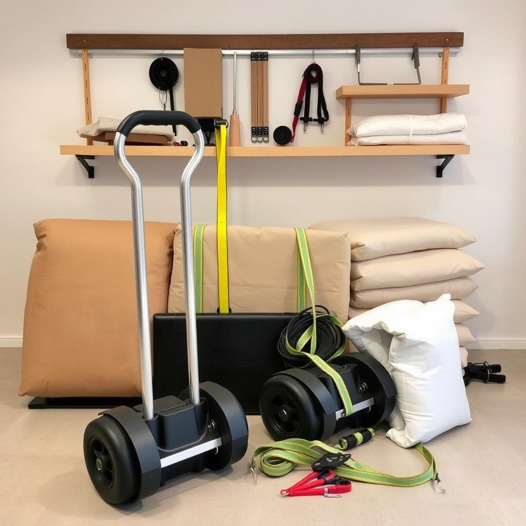 معدات حديثة لنقل العفش من مكة إلى الدمام