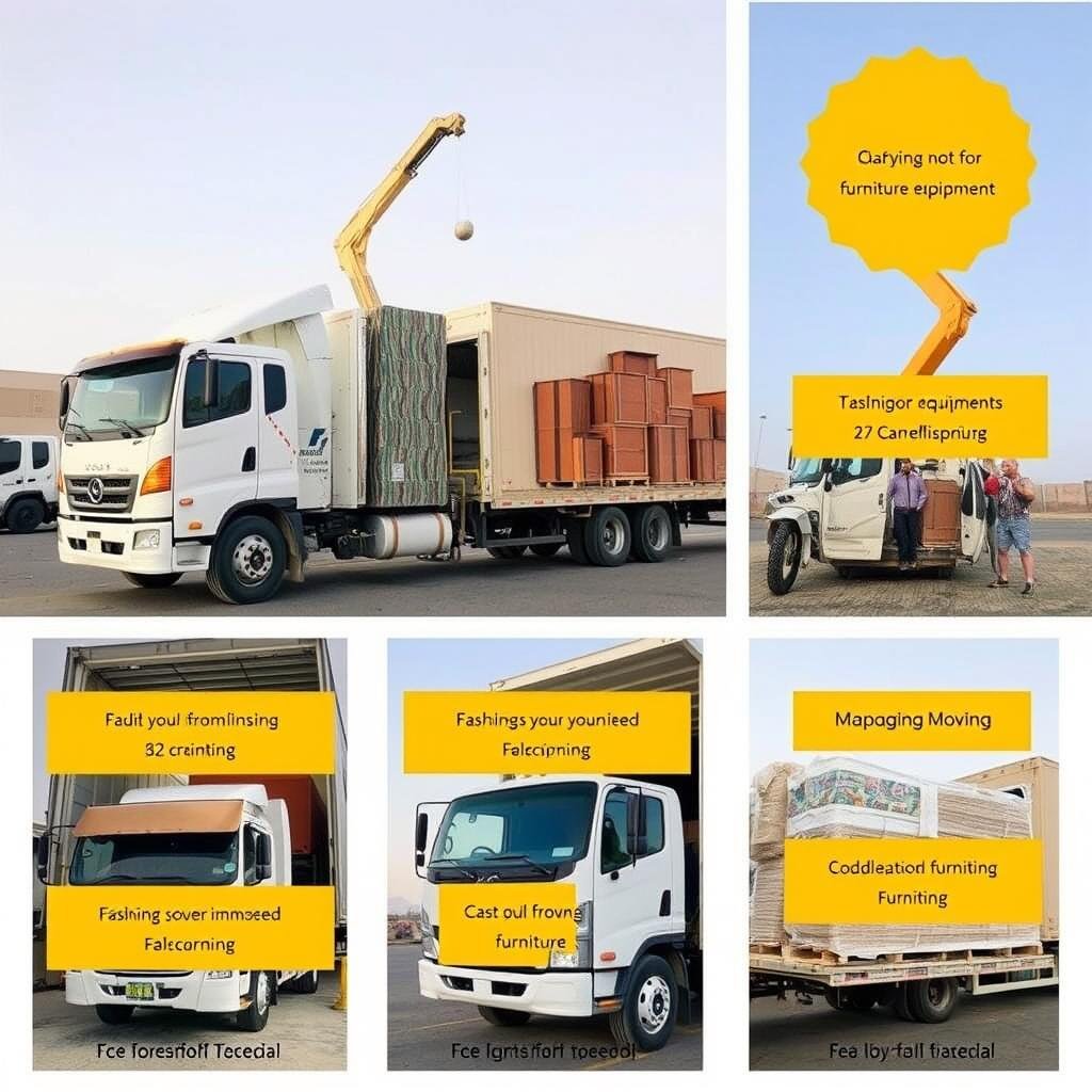 معدات حديثة لنقل العفش من مكة إلى ينبع