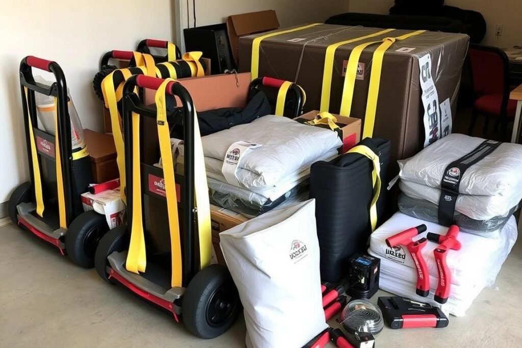 معدات متطورة لنقل العفش من الجبيل إلى الرياض