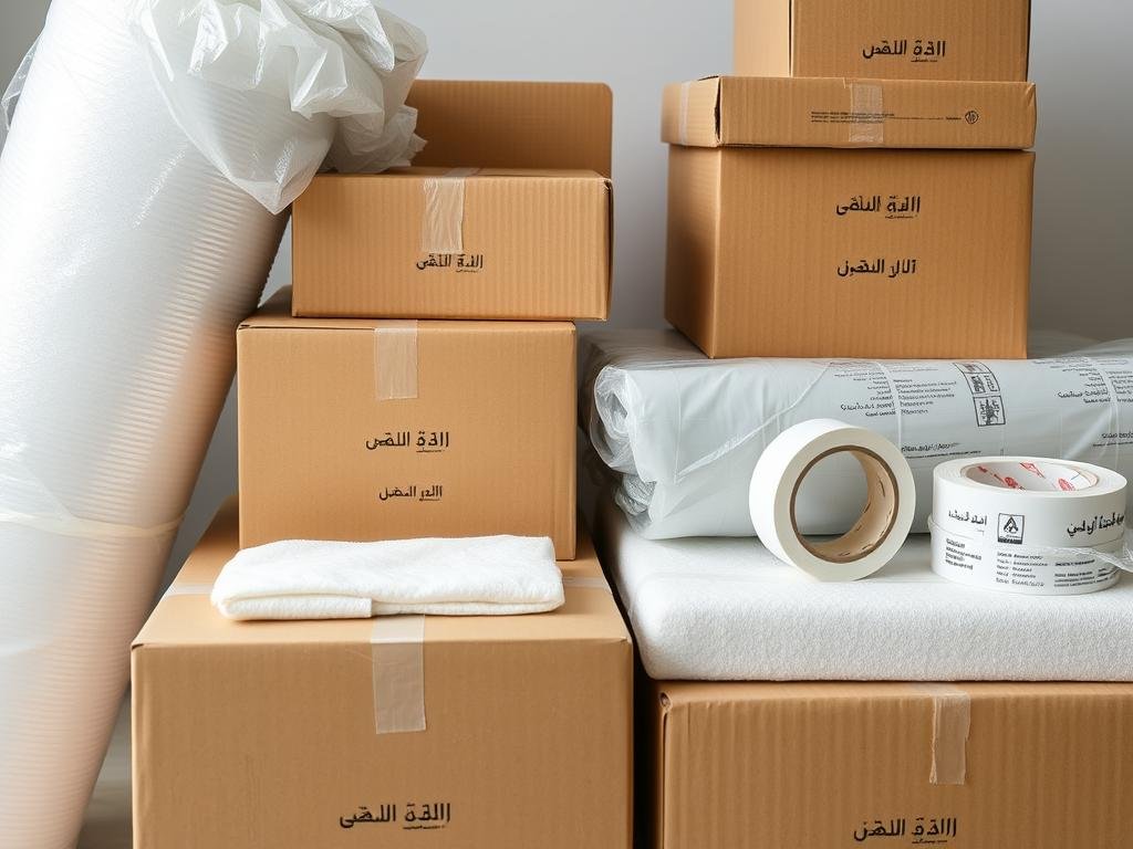 مواد تغليف احترافية لنقل العفش من الجبيل إلى الدمام