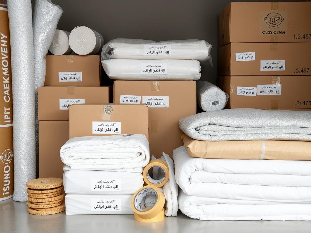 مواد تغليف العفش المستخدمة في نقل الأثاث من مكة إلى حي المرجان جدة