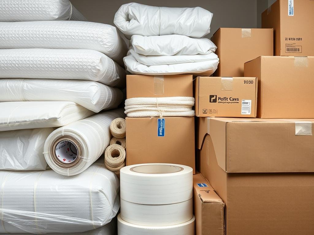 مواد تغليف عالية الجودة تستخدمها الشركة العربية لنقل الأثاث في جدة