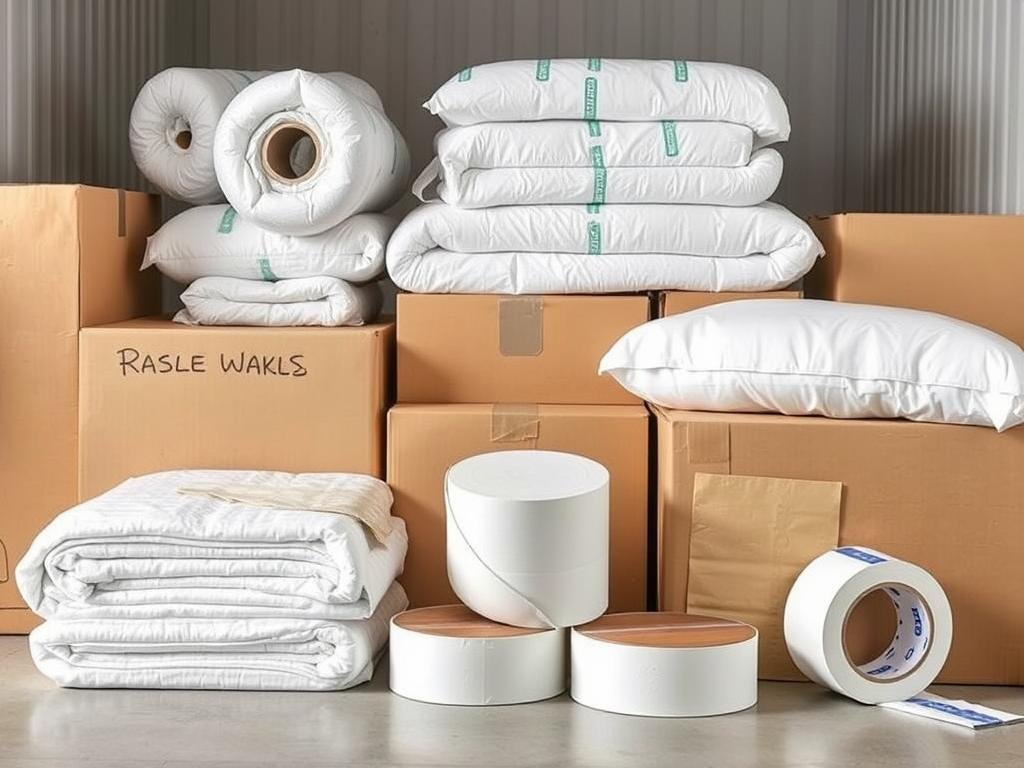 مواد تغليف عالية الجودة تستخدمها الشركة العربية لنقل العفش في جدة