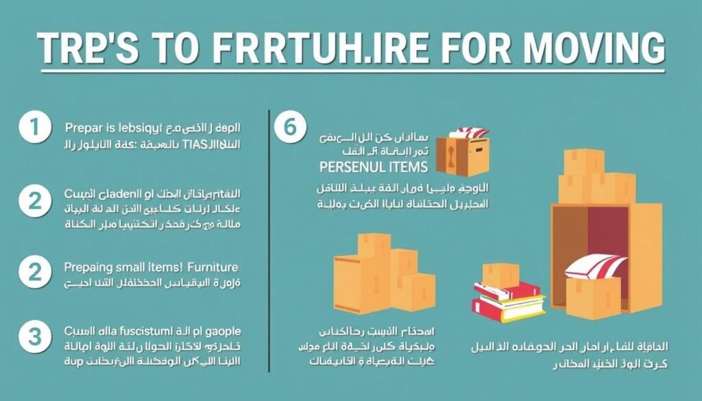 نصائح لتحضير العفش قبل نقله من الجبيل إلى الجبيل القديمة